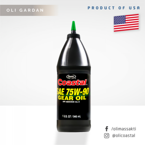 Coastal Premium Gear Oil LSD SAE 75W-90 API GL-5 946mL Oli Gardan
