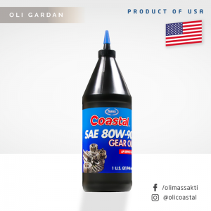 Coastal Premium Gear Oil LSD SAE 80W-90 API GL-5 946mL Oli Gardan